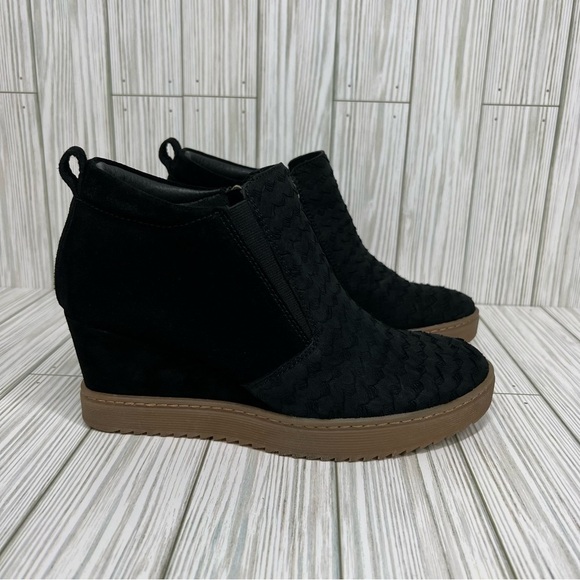 SÖFFT Slayton Black Wedge Bootie Size 8.5 - Picture 4 of 14